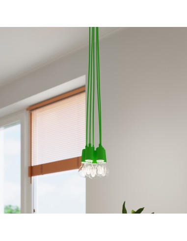 Lámpara colgante DIEGO 1 verde