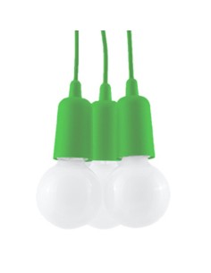 Lámpara colgante DIEGO 3 verde 2