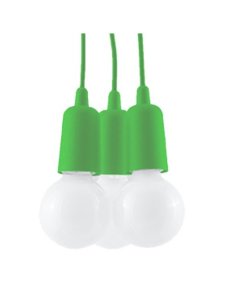 Lámpara colgante DIEGO 3 verde