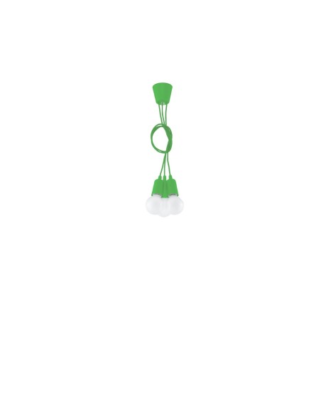 Lámpara colgante DIEGO 3 verde