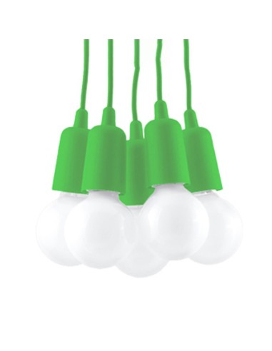Lámpara colgante DIEGO 5 verde