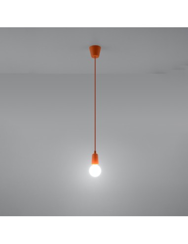 Lámpara colgante DIEGO 1 naranja
