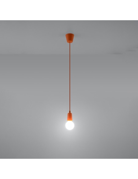 Lámpara colgante DIEGO 1 naranja