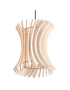 Lámpara colgante ORIANA madera 2
