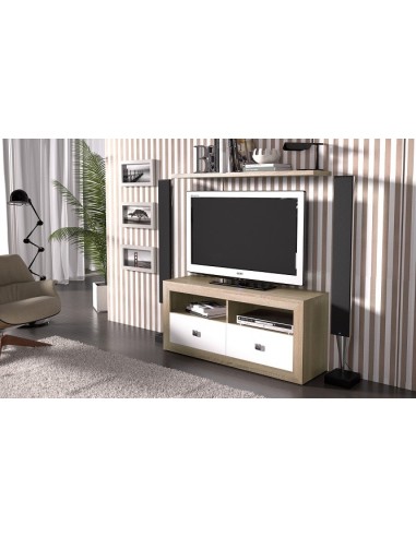 Mueble Tv 120cm moderno y actual económico. Estante pared no incluido.