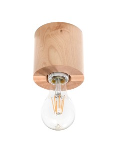 Lámpara de techo SALGADO madera natural 2