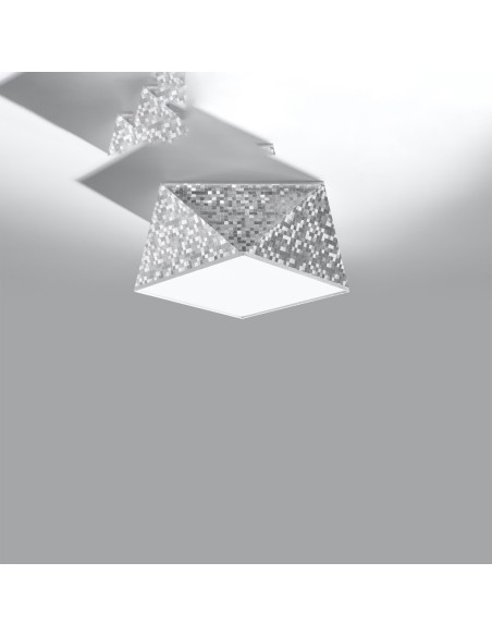 Lámpara de techo HEXA 25 plata