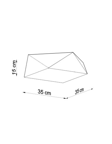 Lámpara de techo HEXA 35 blanca
