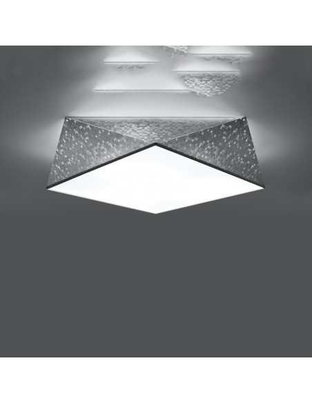 Lámpara de techo HEXA 45 plata