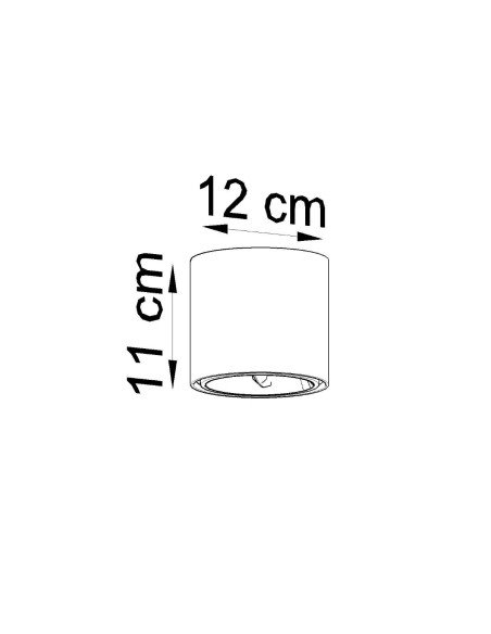 Plafón TIUBE blanco