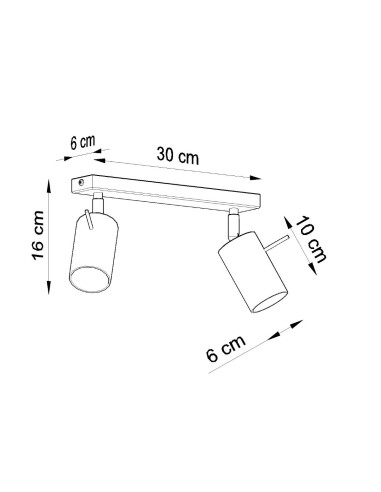 Lámpara de techo RING 2 cromo