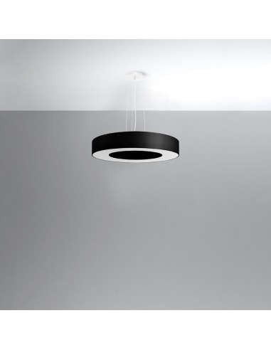 Lámpara SATURNO SLIM 50 negra