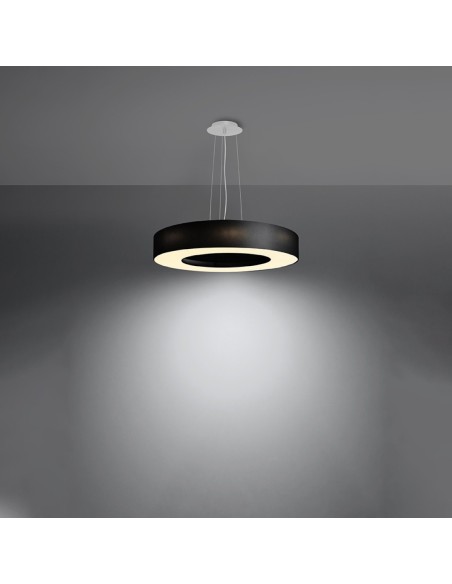 Lámpara SATURNO SLIM 50 negra