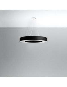 Lámpara SATURNO SLIM 70 negra 2