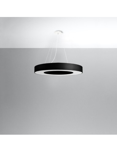 Lámpara SATURNO SLIM 70 negra