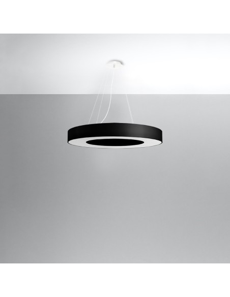 Lámpara SATURNO SLIM 70 negra