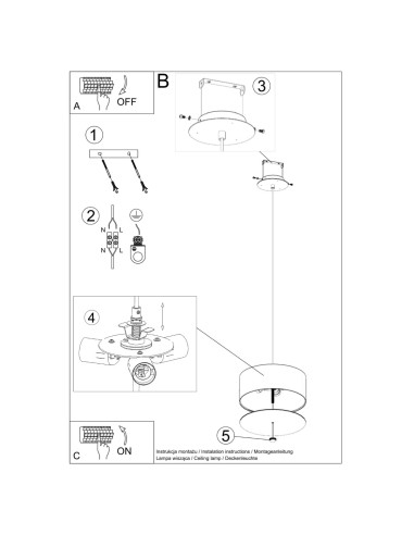 Araña SKALA 30 blanca
