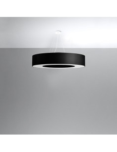 Lámpara SATURNO 90 negra 2