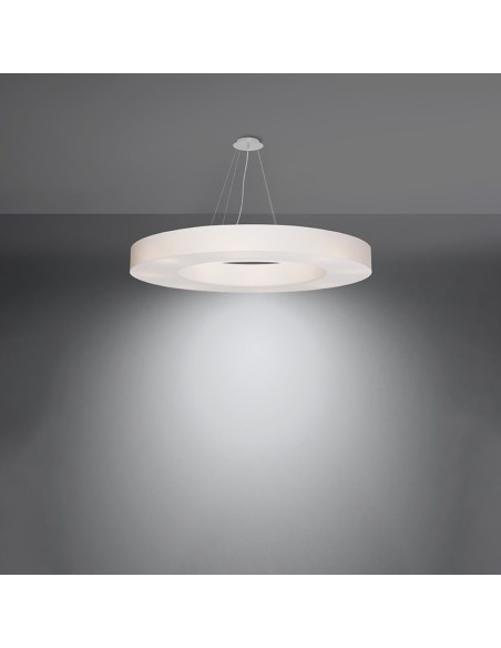 Lámpara SATURNO SLIM 90 blanca