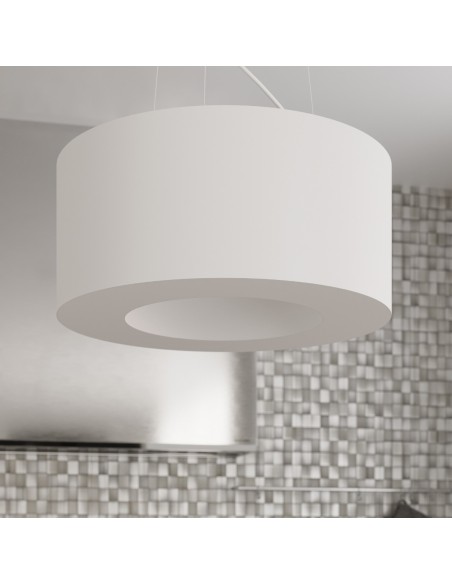 Lámpara SATURNO SLIM 90 blanca