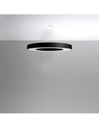 Lámpara SATURNO SLIM 90 negra