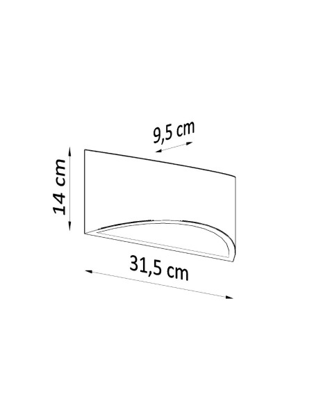 Aplique de cerámica VIXEN