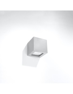 Aplique de cerámica LEO gris 2