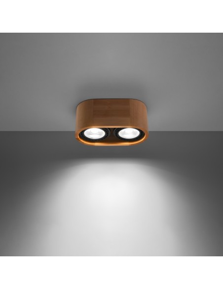 Lámpara de techo BASIC 2 madera natural