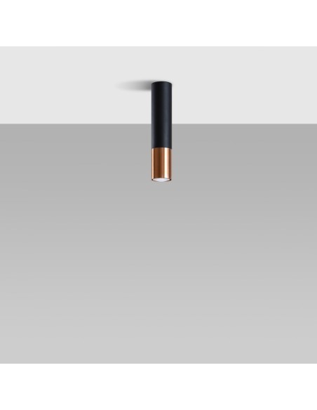 Lámpara de techo LOOPEZ negro/cobre