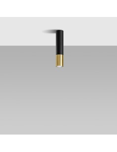 Lámpara de techo LOOPEZ negro/dorado 2