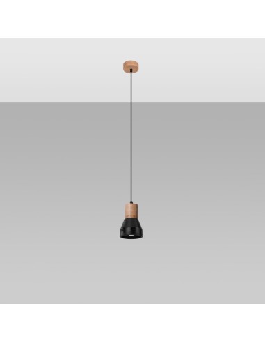 Lámpara colgante QUBIC negra