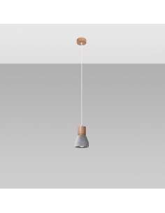Lámpara colgante QUBIC gris 2