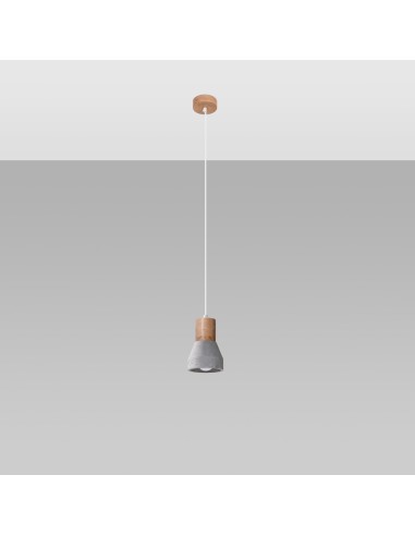 Lámpara colgante QUBIC gris