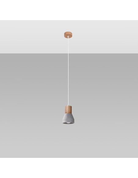 Lámpara colgante QUBIC gris