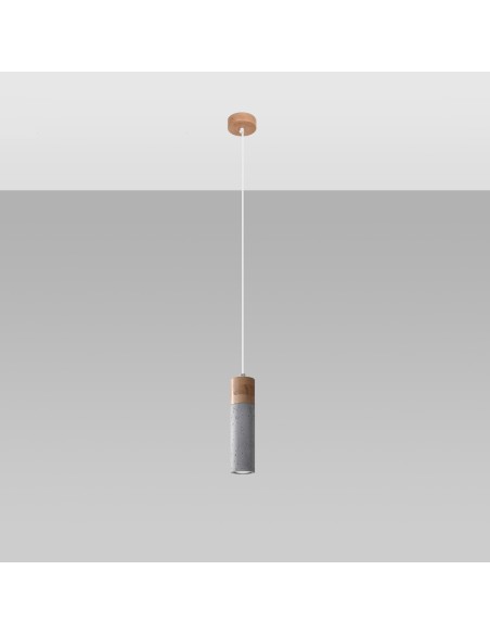 Lámpara colgante ZANE 1 gris