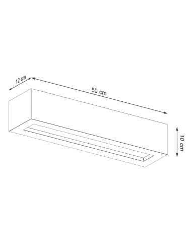Lámpara de pared VEGA 50 hormigón