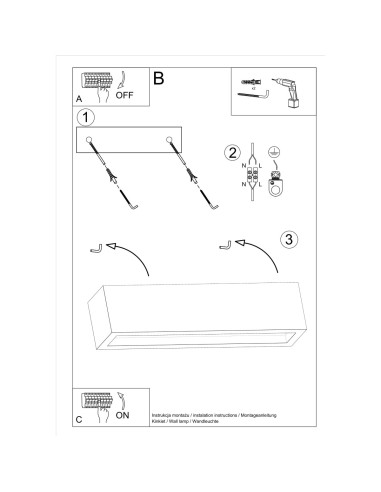 Lámpara de pared VEGA 50 hormigón