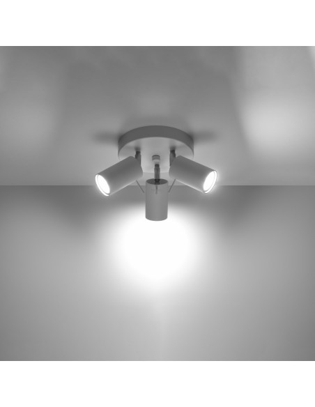Plafón RING 3P blanco