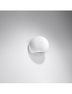 Aplique barnizado GLOBE blanco brillo 2