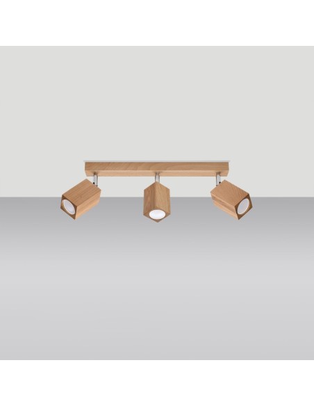 Lámpara de techo KEKE 3 roble