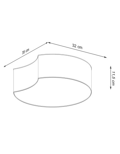 Plafón CIRCLE 1 blanco
