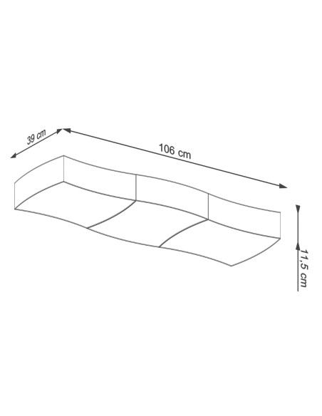 Lámpara de techo SQUARE 3 blanca