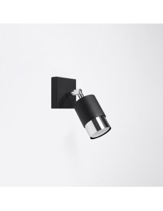Aplique NERO negro/cromo 2