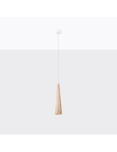 Lámpara colgante SULA 1 madera natural 2
