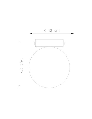 Lámpara de techo YOLI 1 blanca