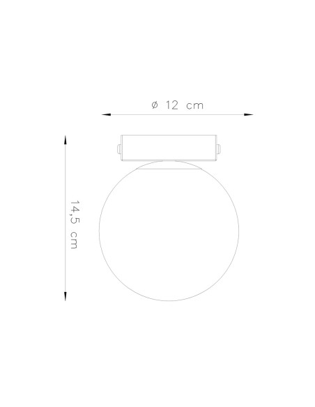 Lámpara de techo YOLI 1 blanca