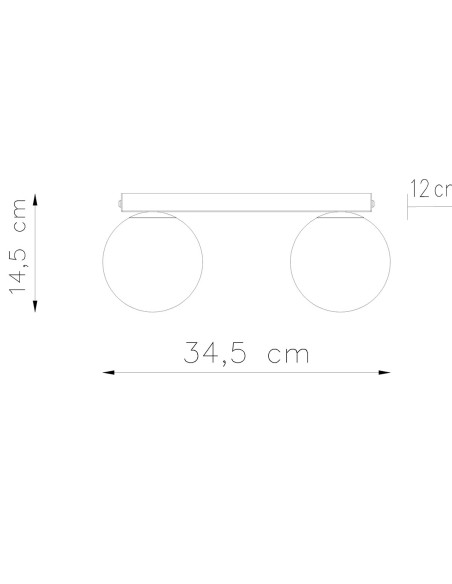 Lámpara de techo YOLI 2 blanca
