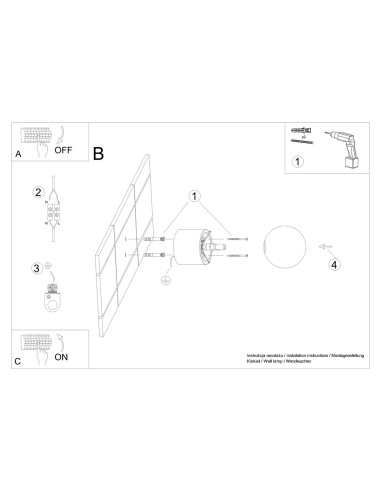 Lámpara de pared BOOMO