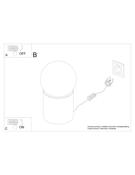 Lámpara de mesa BOOMO