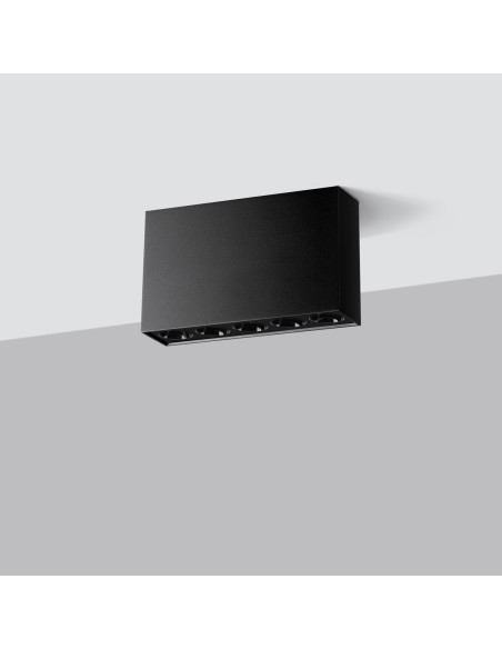 Plafón SOLE negro LED